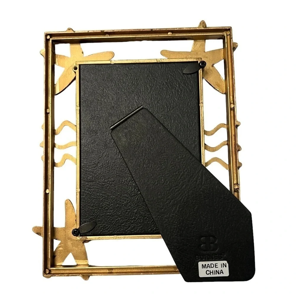 NWT Burnes of Boston Gold Finish 3.5”x5”Starfish Picture Frame, no box